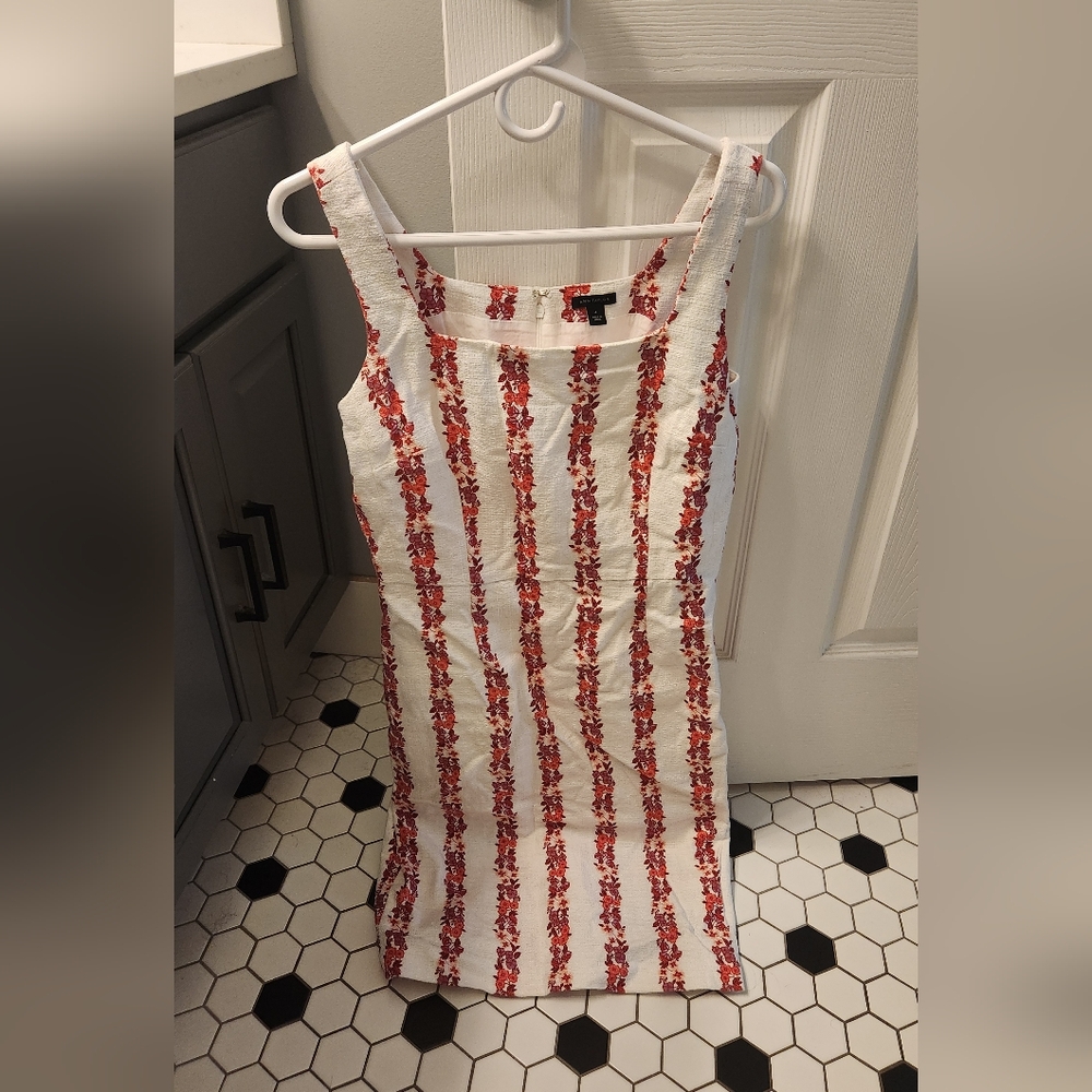 Ann Taylor | Square Neck Floral Dress, Size 4